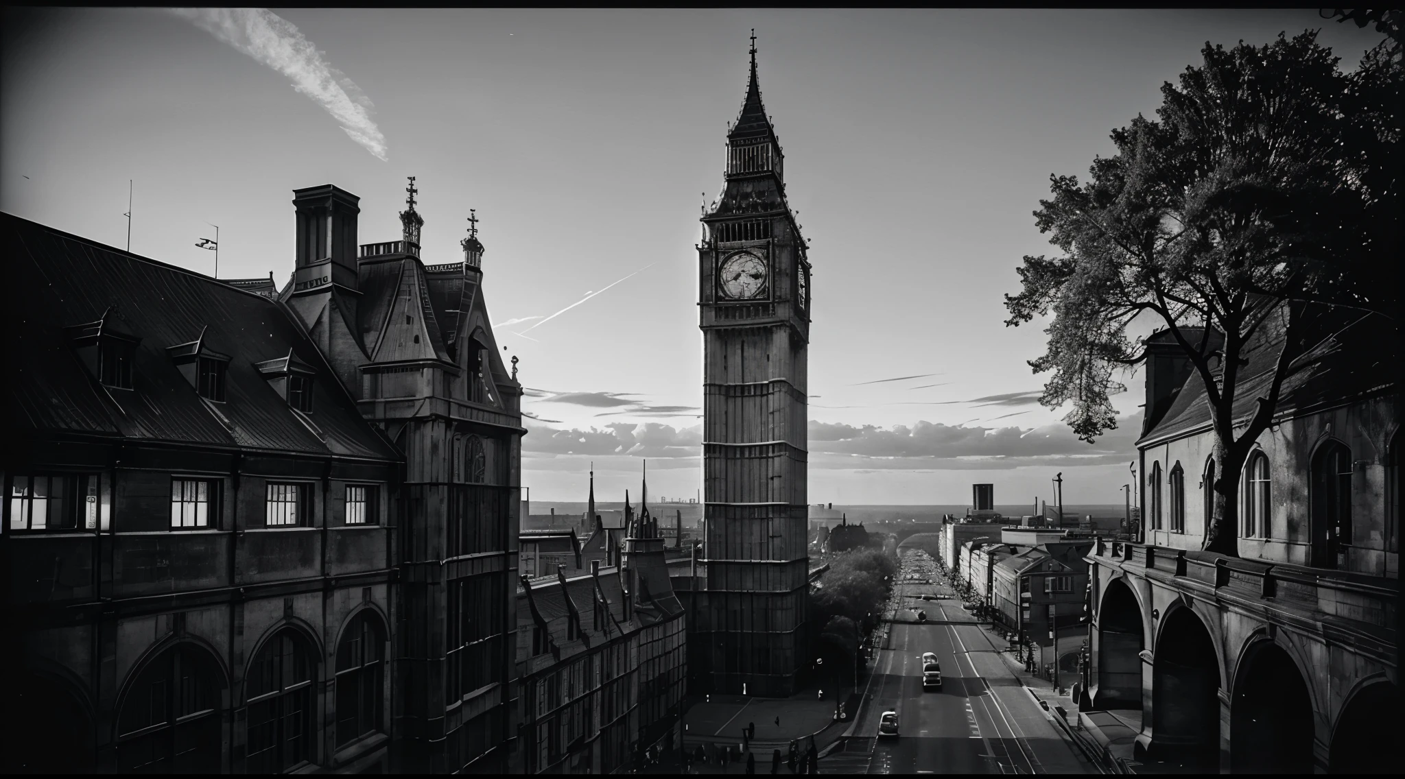 Generate an image of Big Ben from 1929