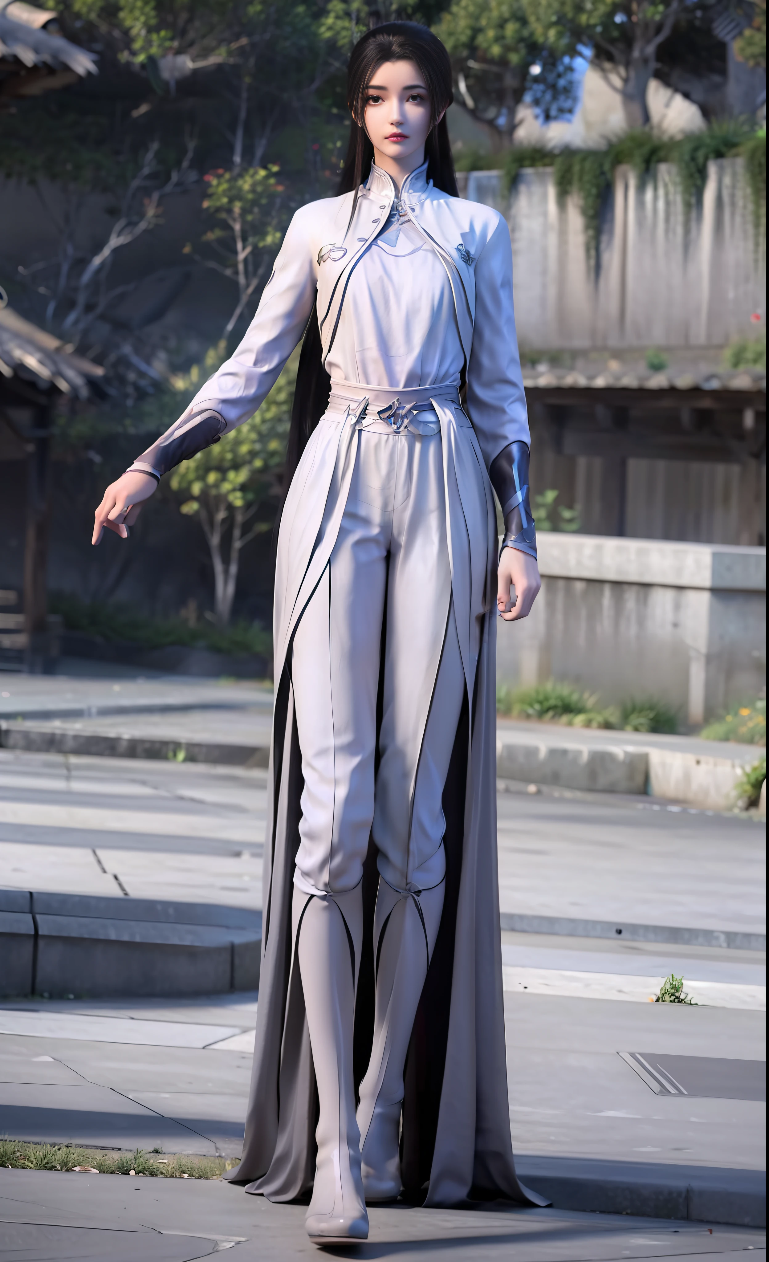 best quality, masterpiece, high resolution, 8k, (actual: 1.4), Ultra high resolution, 1 girl, Super detailed, 超Reality主义, Highly detailed CG illustrations, official art, film light, Reality, young beautiful girl, Perfect body, Perfect body, full view, Perfect body, (start from below: 1.3), mask, posture, Sexy long legs, confident, Beautiful and sexy, gray short sleeves, open belly, black shorts, S-shaped body, Buttocks upturned, hypothesis, 摆posture, Different perspectives