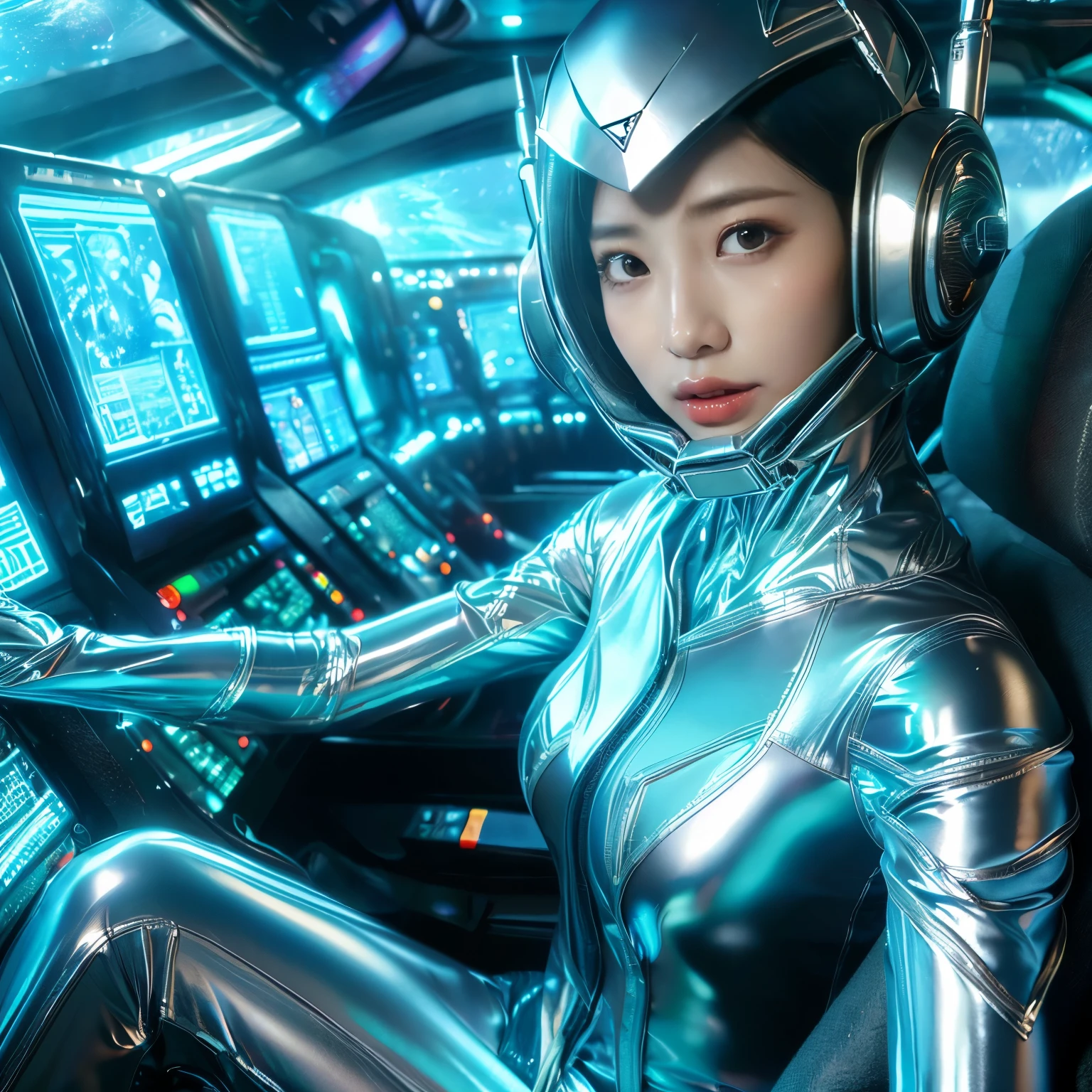 best image quality、Super high resolution、(realism:1.4)、Korean beauty star、The most beautiful KPOP star、face、Horny Korean makeup、erotic expression、A body that makes you want to touch it、Erotic photos、((Realistic shiny satin fabric texture、High-gloss stretch satin fabric that is smooth and smooth to the touch.、The drape of the curved part of the shiny satin fabric、strong shiny costume、The smooth and beautiful quality and luster of the costumes、A shiny costume made of high-quality satin fabric with high density.、Smooth to the touch oil light liang ice 縝绸 ultra-class battleship skin coat COS、Super Sentai Women&#39;s Heroine Suit、Texture of costumes that satin fetishists respond to、Thin, glossy stretch satin fabric)),8K photo quality