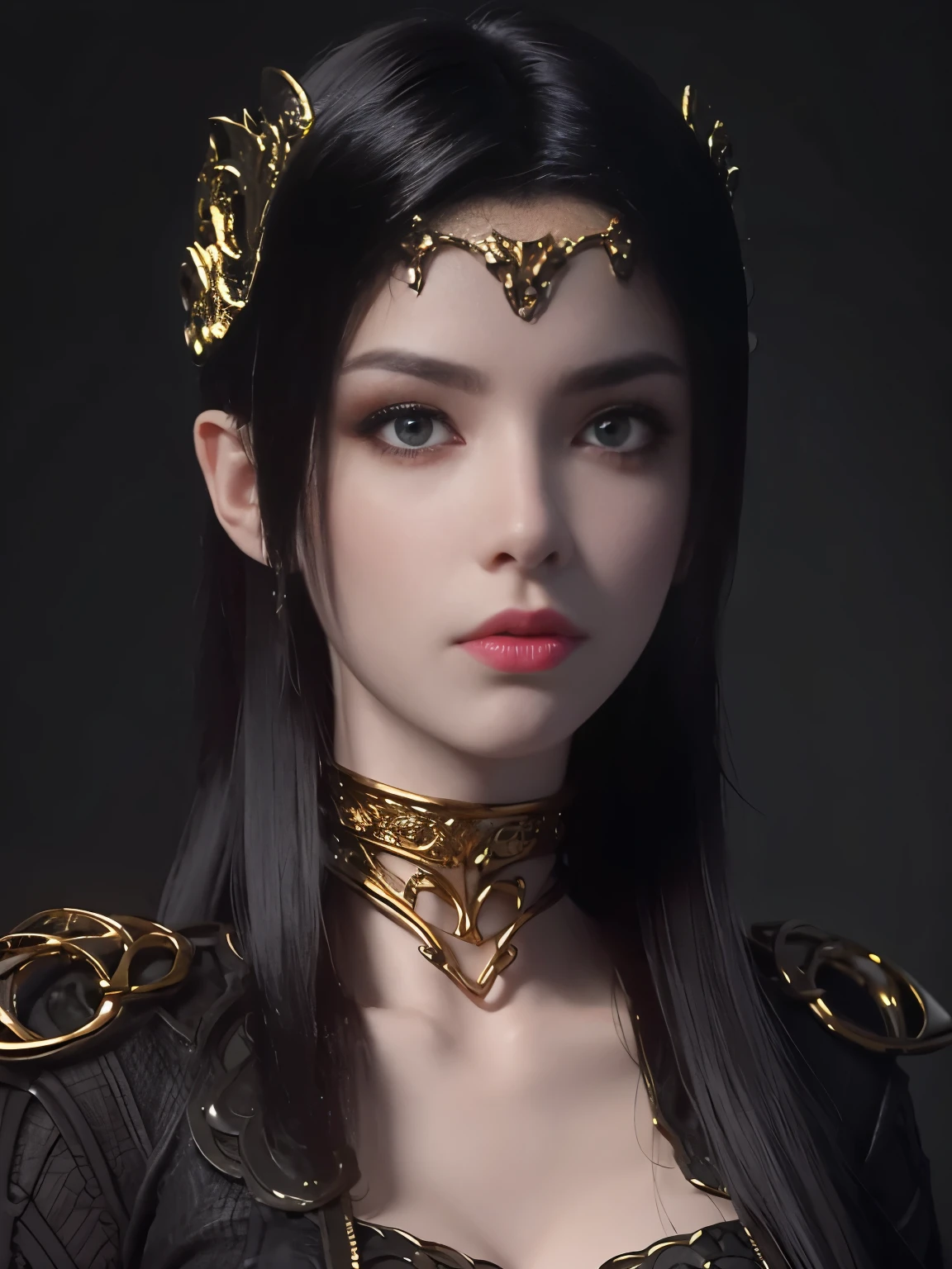 best quality, masterpiece level, intricate details, High-precision graphics, Ultra HD quality, Detailed shadows, wonderful atmosphere, dark background, shadow effect, local light, a beautiful girl, solo performance, The face and eyes are exquisite and detailed, Really fit the skin, black and white contrast scheme, ,