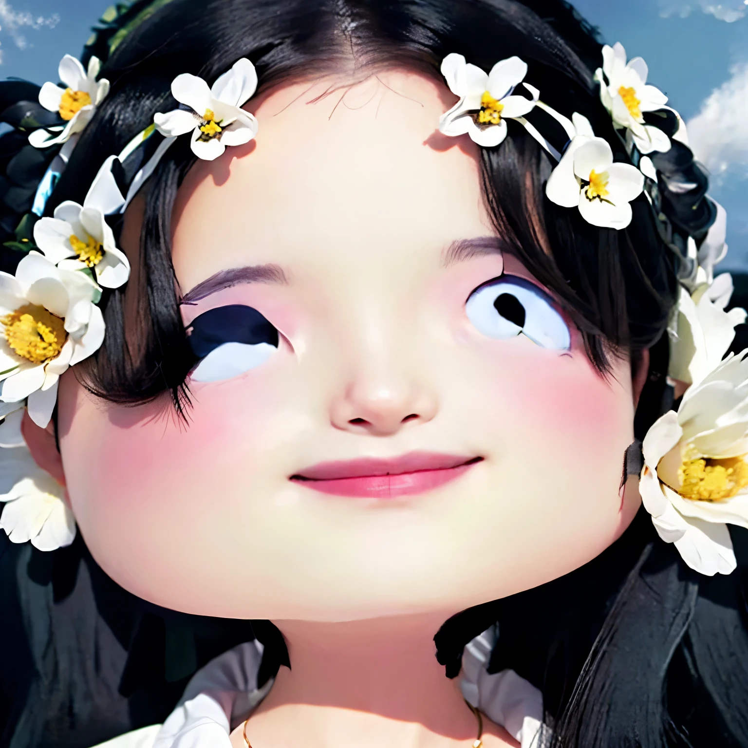 long black hair,Beautiful girl with red eyes,wearing