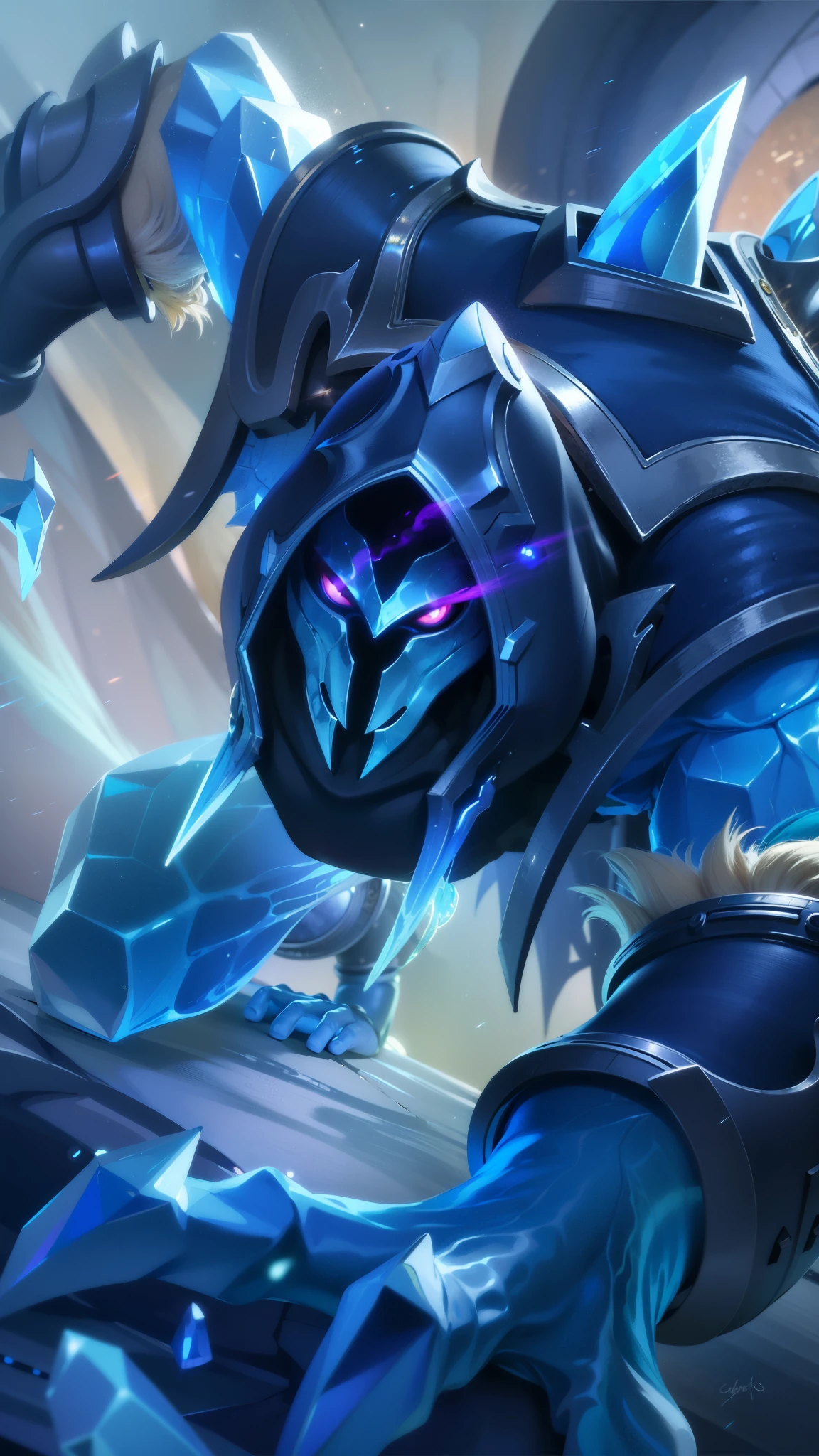 masculine male, masterpiece, ((perfect eyes)) best quality, (semirealism:1.9), beautiful lighting, (extremely detailed CG unity 4k fhd wallpaper), High Detail, Sharp focus, dramatic outdoors, white short hair, Boy with two big horns, big earrings on ears, elf ear, red eyes, Thick eyebrows, evil smile, grinning, red body, black face, Burning skin, yellow diamonds glistening on chest, burning red skin, golden robe behind, big white belt, 8k, realistic, scary, strong red eye glow (red eye:1.2).