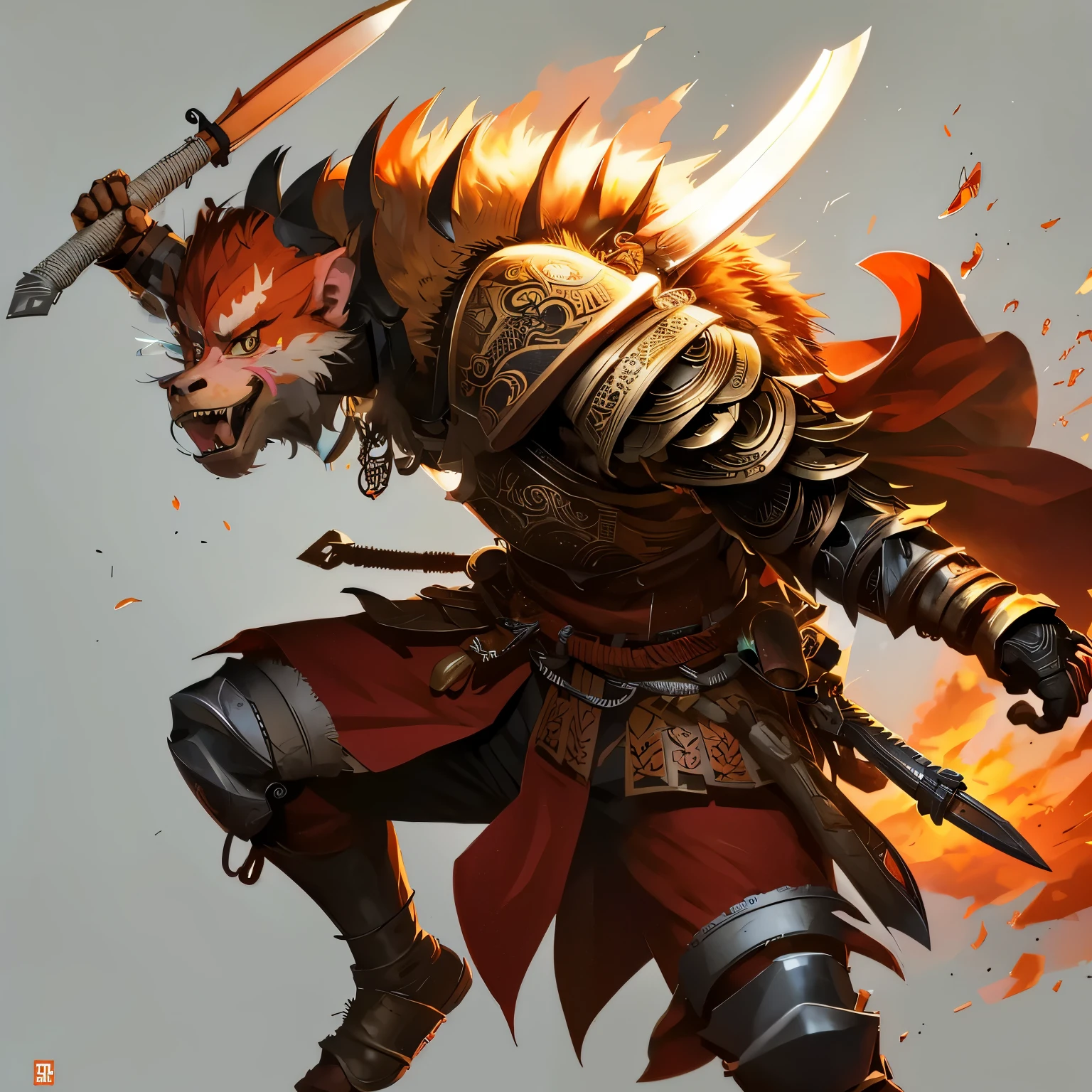 fiery fur