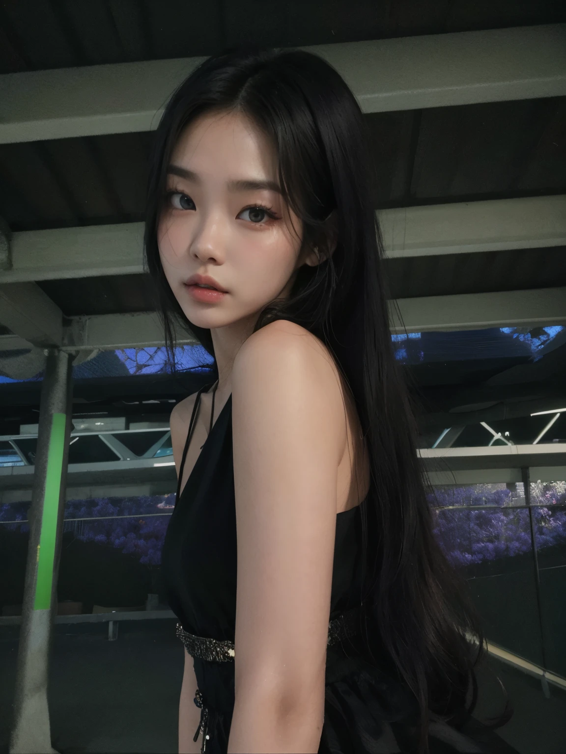 Araffe  com cabelo preto longo posando para uma foto, jennie blackpink, jossi do blackpink, portrait of jossi do blackpink, Heonhwa Choe, Jinyoung Shin, Ulzzang, imagem de perfil,  coreana, jaeyeon nam, garota gótica coreana cruel, parque roseanne de blackpink, taejune kim, Sun Yunjoo, imagem de perfil
