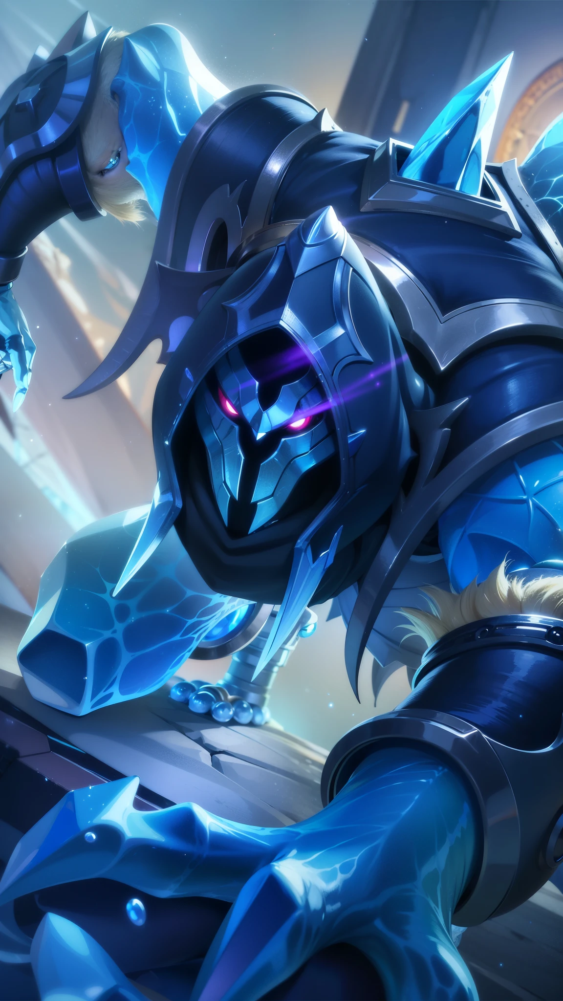 masculine male, masterpiece, ((perfect eyes)) best quality, (semirealism:1.9), beautiful lighting, (extremely detailed CG unity 4k fhd wallpaper), High Detail, Sharp focus, dramatic outdoors, white short hair, Boy with two big horns, big earrings on ears, elf ear, red eyes, Thick eyebrows, evil smile, grinning, red body, black face, Burning skin, yellow diamonds glistening on chest, burning red skin, golden robe behind, big white belt, 8k, realistic, scary, strong red eye glow (red eye:1.2).