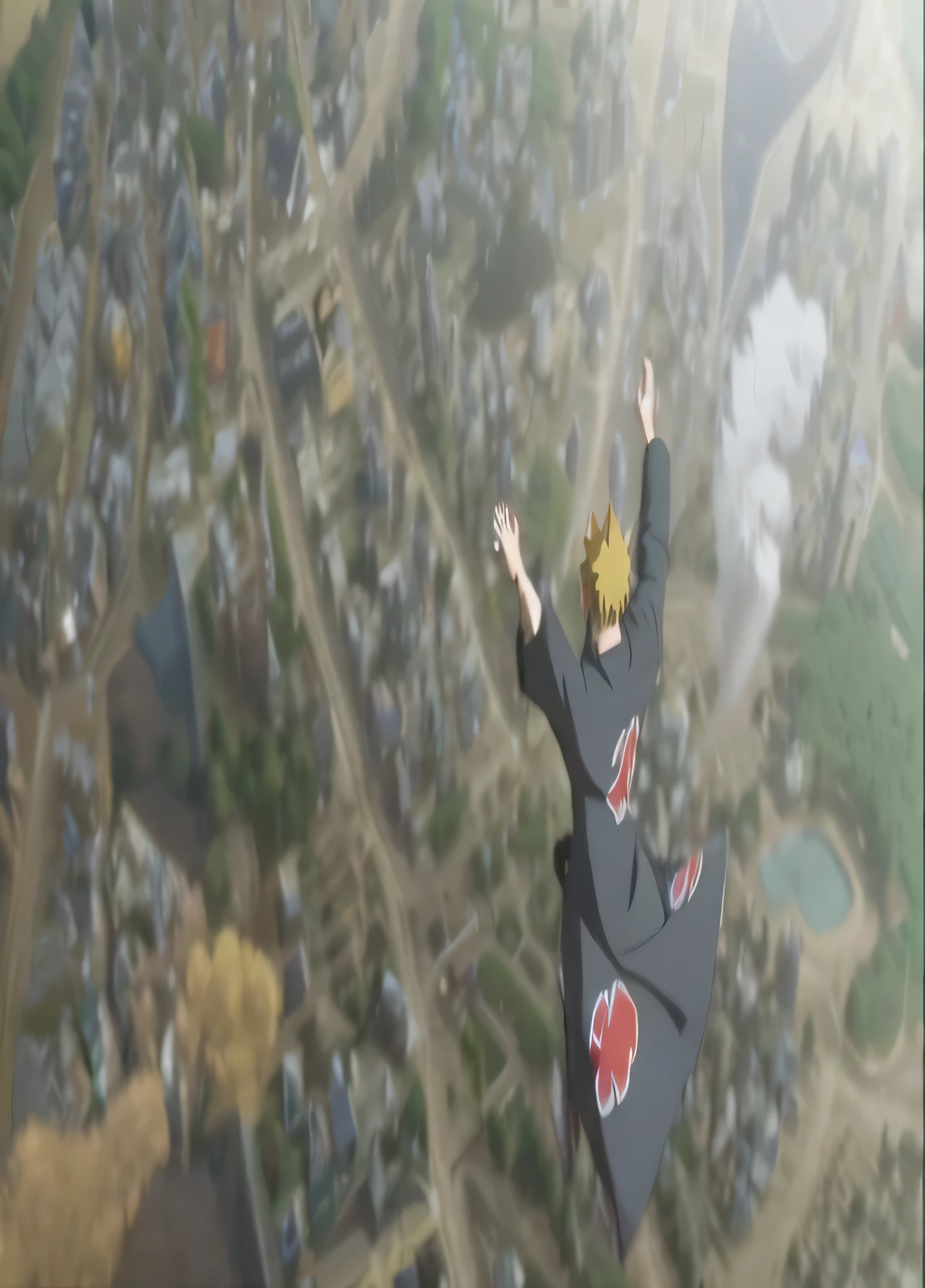 scene of a man flying through the air with his arms outstretched, pain from naruto, screenshot from a 2012s anime, from naruto, screenshot from the film, live action screenshot, actual photo