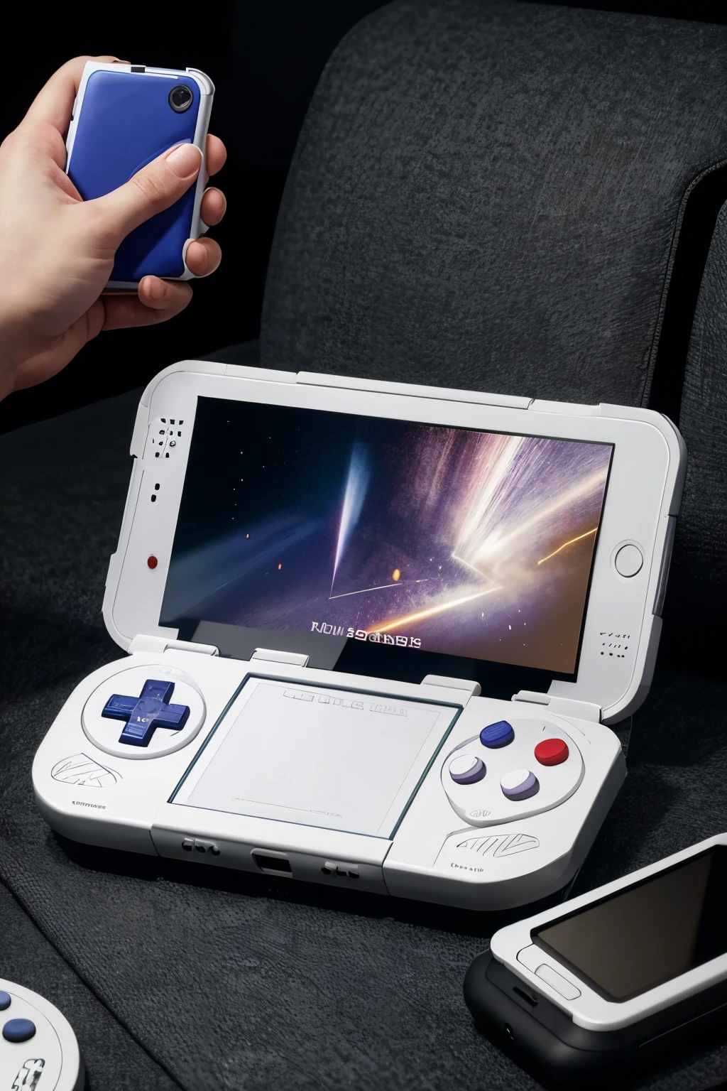 gba vertical version handheld console,High screen-to-body ratio ,White,Game handheld