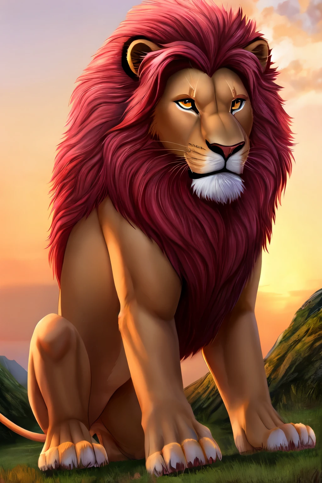 lion pink