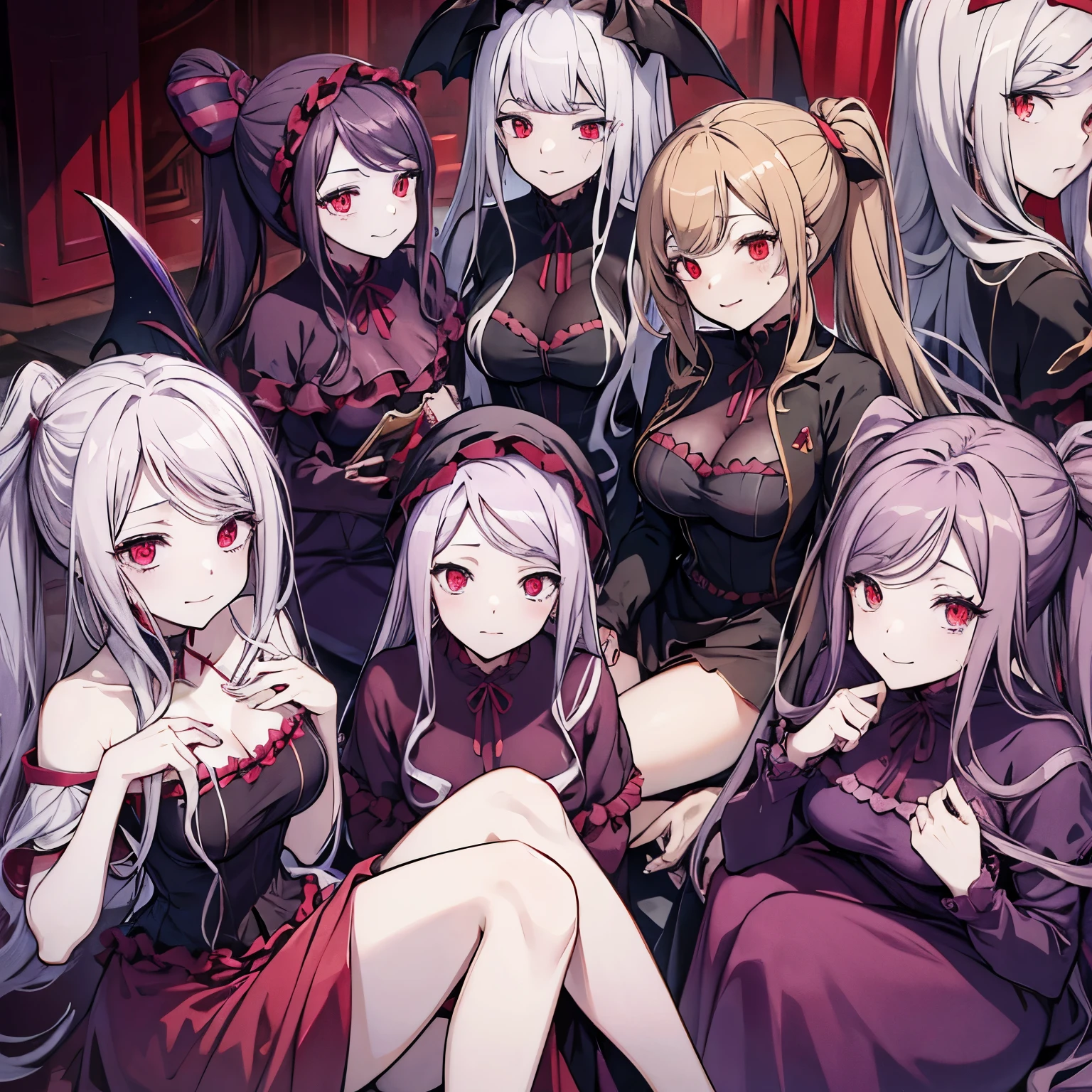 masterpiece、highest quality、Shalltear Bloodfallen、vampire、