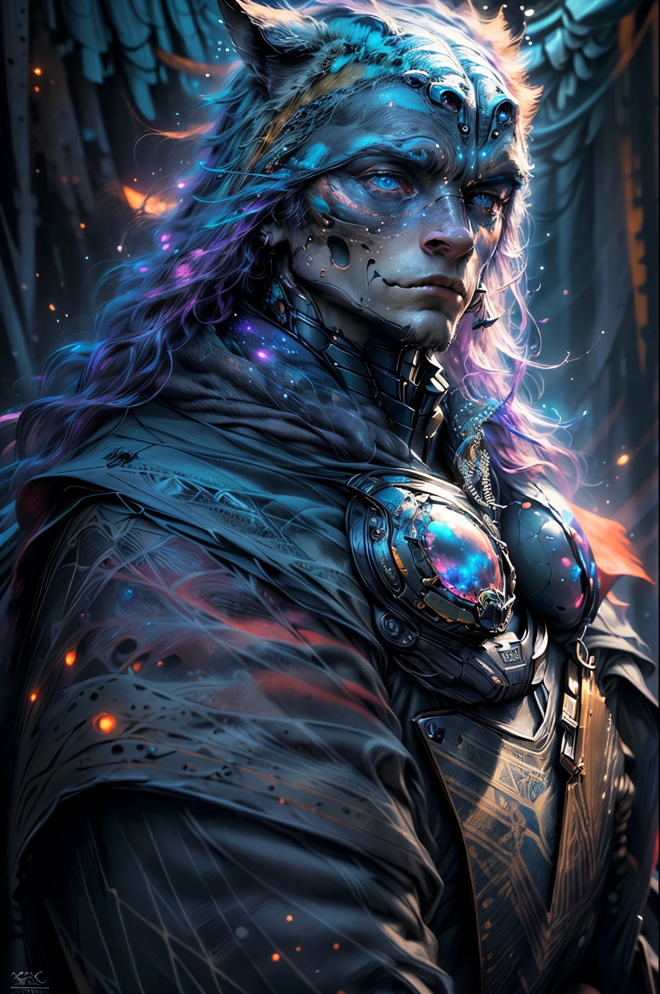 (best quality,4k,highres,masterpiece:1.2),ultra-detailed,(realistic,photorealistic:1.37),alien creatures,majestic epic landscape,star-filled sky,dark cosmic elements,portraits,concept artists,vivid colors,dramatic lighting