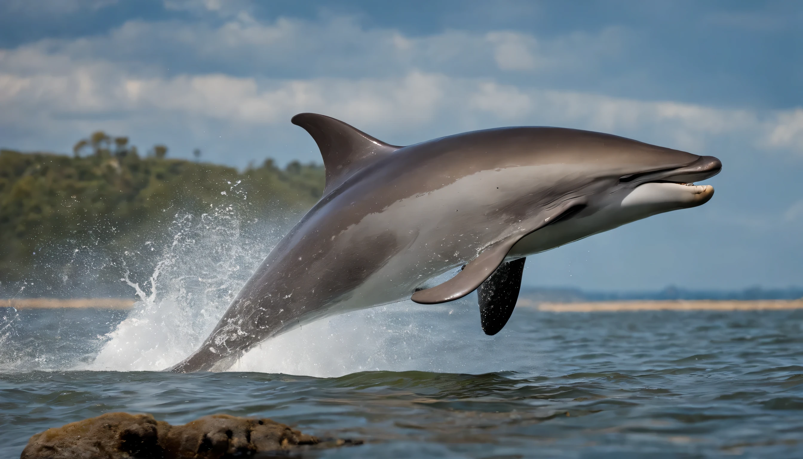 Habitat Exploration:

Describe the specific regions where bottlenose dolphins are commonly found, including both temperate and tropical oceans.
Highlight their adaptability to various environments, from shallow coastal waters to deep offshore seas.