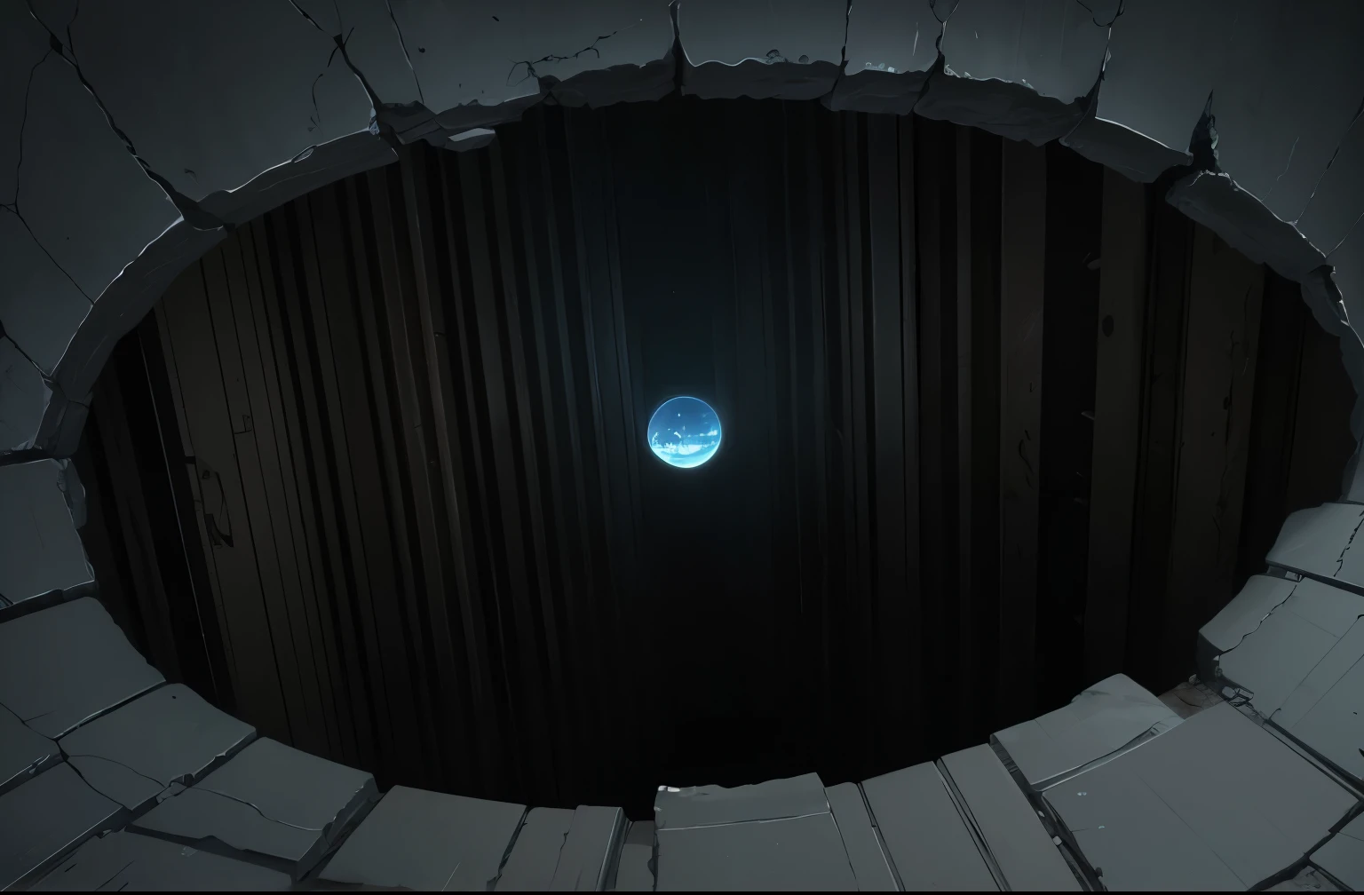 a hole, anime background