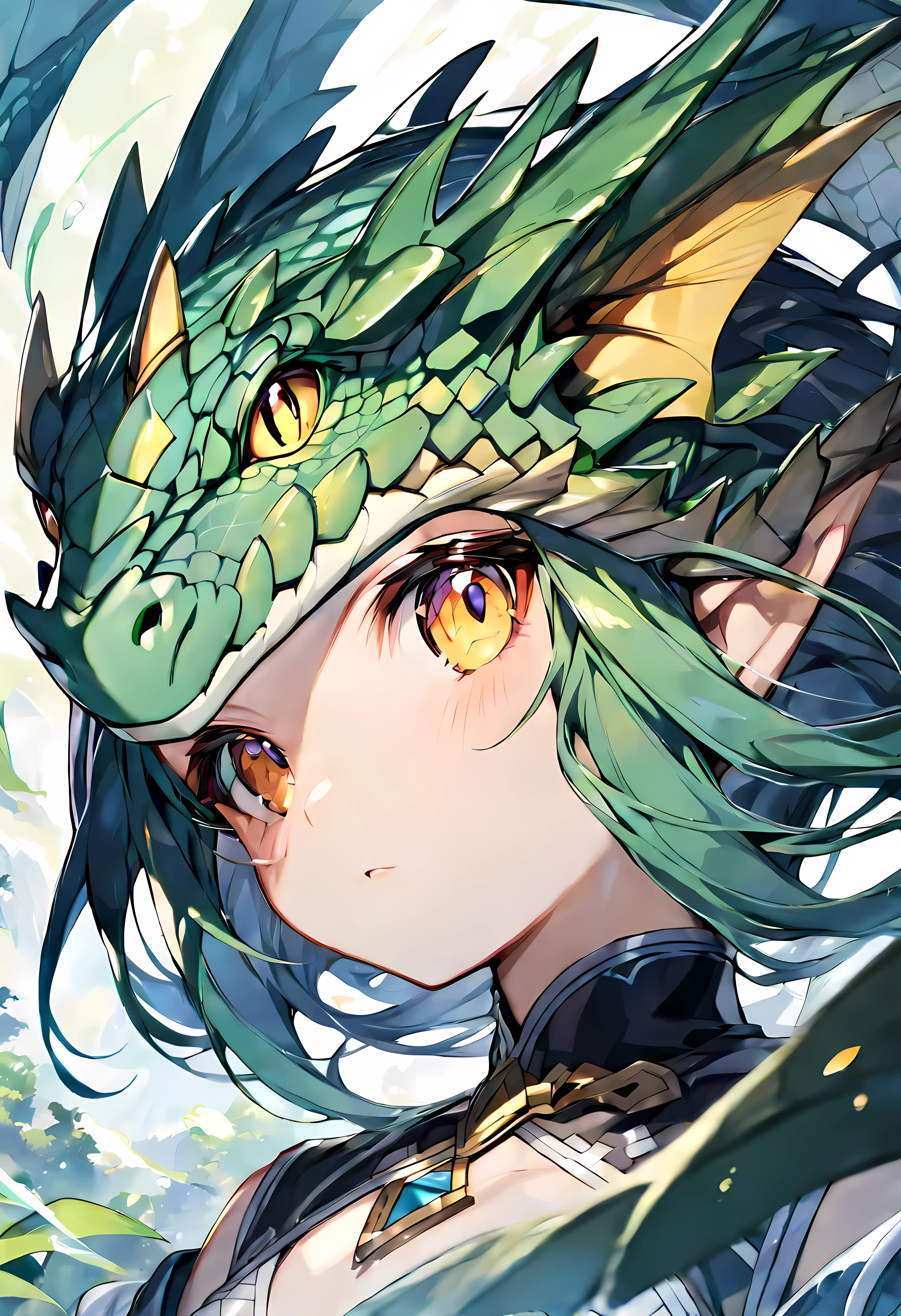head of a little female dragon