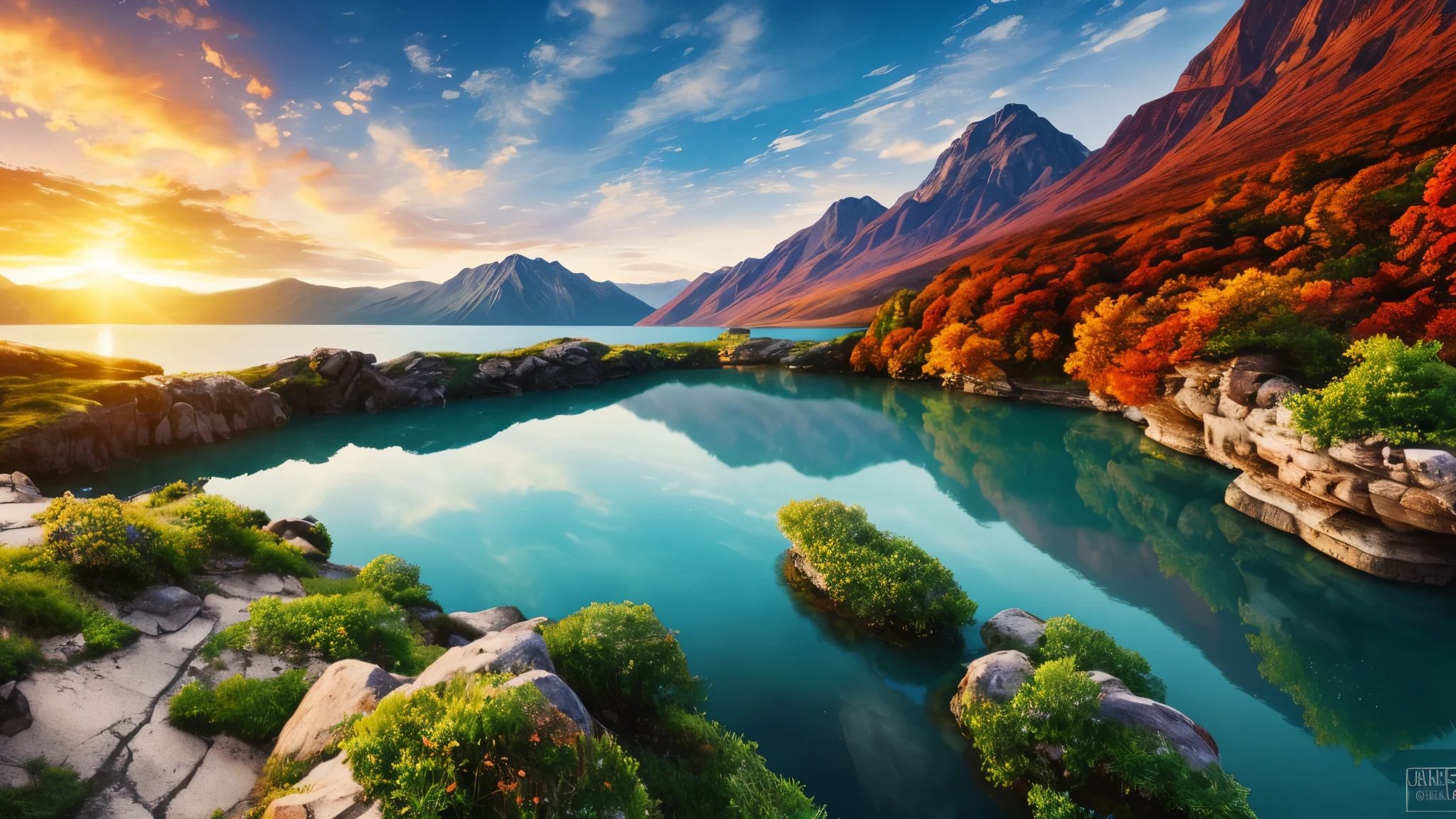 table, best quality, high quality, the extremely detailed CG Unity 8K wallpapers, scenic, withdraw, floral, clouds, marking, no humans, month, scenic, Water, The tree, Yuki, waterfalls, cliff, nature , lake, river, flago, award-winning - winning photo, Bokeh, depth of fields, nffsw, florals, chromatic aberration, Photorealistic, extremely detailed, trends in the art station, CGoncil Tendências, complex, high detail, Drama, art in the middle of journey