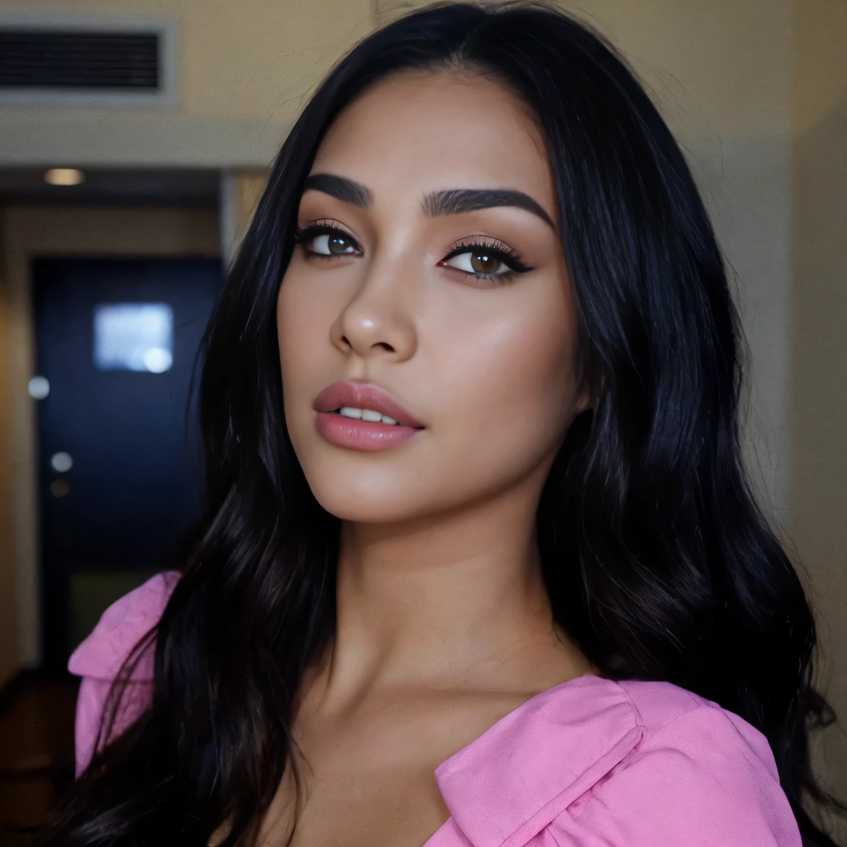 , Madison Beer, Madison Beer Girl Portrait, jaw dropping beauty, peau olive impeccable, jaw dropping beauty, Cool look, Beau visage latin, Olivia Culpo, photo of a beautiful woman, Julia Sarda, Regard sensuel, Photo de profil, Directed by: Robbie Trevino, longs cheveux bruns