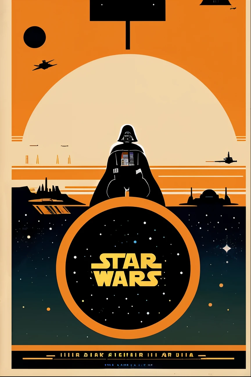 un primer plano de un cartel de un personaje de Star Wars, inspirado en Tom Whalen, inspirado en Tim Doyle, arte de la guerra de las galaxias, Arte digital de Star Wars, Star Wars Poster, por petros afshar, arte de la guerra de las galaxias deco, Estilo Travis Charest, Ambiente de Star Wars, beautiful movie poster, por Chip Zdarsky, inspirado por Ralph McQuarrie