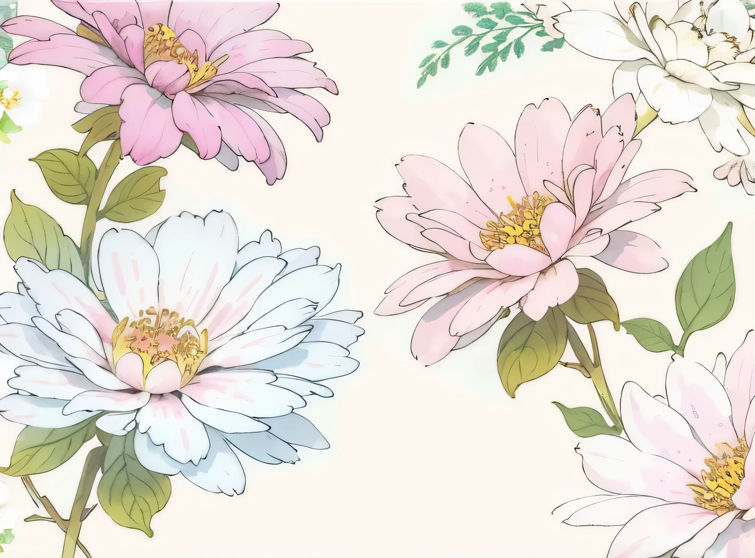 Close up of flor painting on white background, smeared flors, pastel flory background, soft flors, flors in the background, patchy flors, arte simples pastel, fundo de flor, colored flors, opulento, flores ao redor, flor power motifs, flor bloom, stylized flors, fundo pastel, flor, Fundo suave, estilizado pictórico