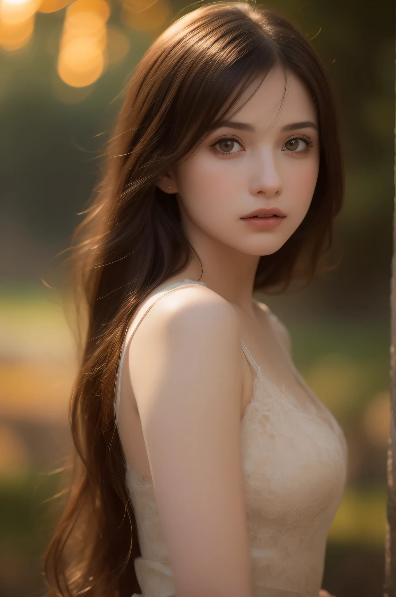 (Best Quality,4k,high resolucion,Masterpiece:1.2),Ultra-detailed,(realisitic,Photorealistic,Realistis:1.37),Agnes Cecil and the Woman,luminous design,pastel colours,Ink droplets,autumn lights,portrait of a,Smooth brushstrokes,ethereal atmosphere,Vibrant foliage,tranquil expression,Dreaming Background,subtle textures,Flowing movement,Emotional connection,Delicate lines,harmonious composition,Dynamic lighting,soothing tones,Hazy atmosphere