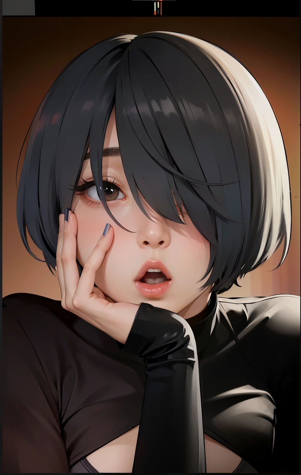 ((HDR, best quality, masterpiece, detailed, High Resolution)), (photorealistic:1.4), film grain, cleavage, shine, solo, woman, (cum in breasts, very many cum in the mouth, long tongue, blush, tongue out, drooling, saliva, blush, ahegao:1.2), shorts, sit on the ground , alley wall