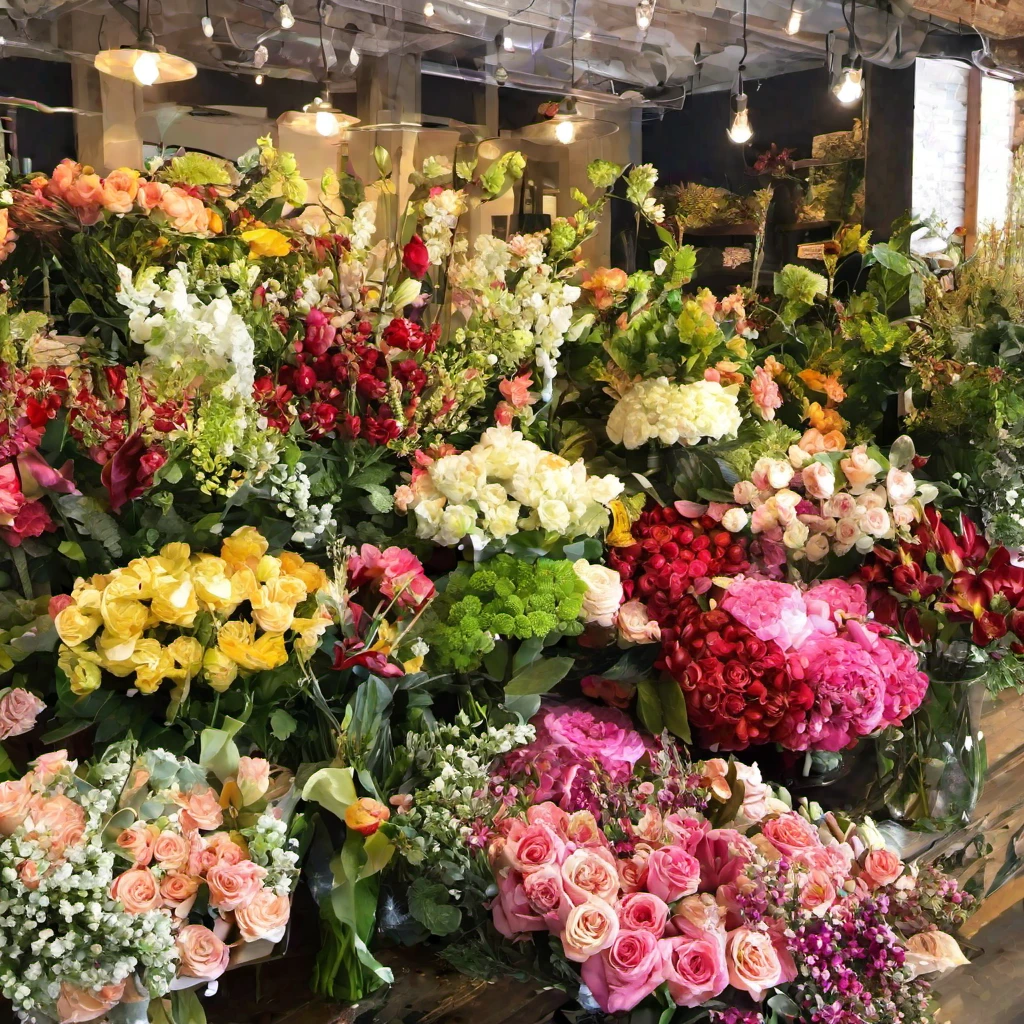 (masterpiece, best quality:1.2), Flower Shop, Florist, Floral, Flower Store