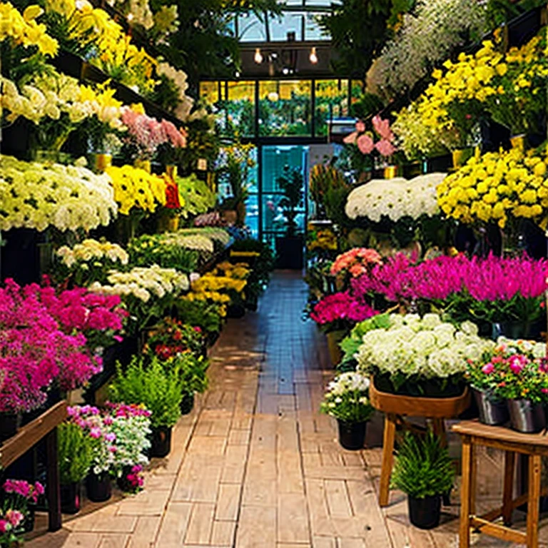 (masterpiece, best quality:1.2), Flower, Shop, Flower Store, Florist, Floral, Flower