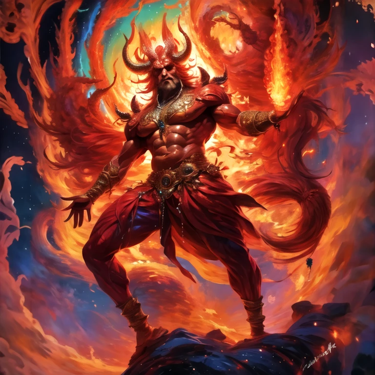 (masterpiece, best quality:1.2), Fire Devil