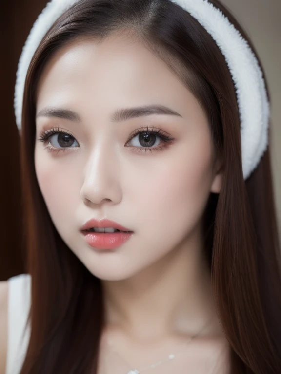 (realistic、masterpiece、Best Quality、8K、highres、high resolution:1.3)、1 girl、Absurdly Gigantic Breasts、Extremely Gigantic Breasts、white bikini、looking at viewers、super fine face and eyes、long hair、 upper body、
