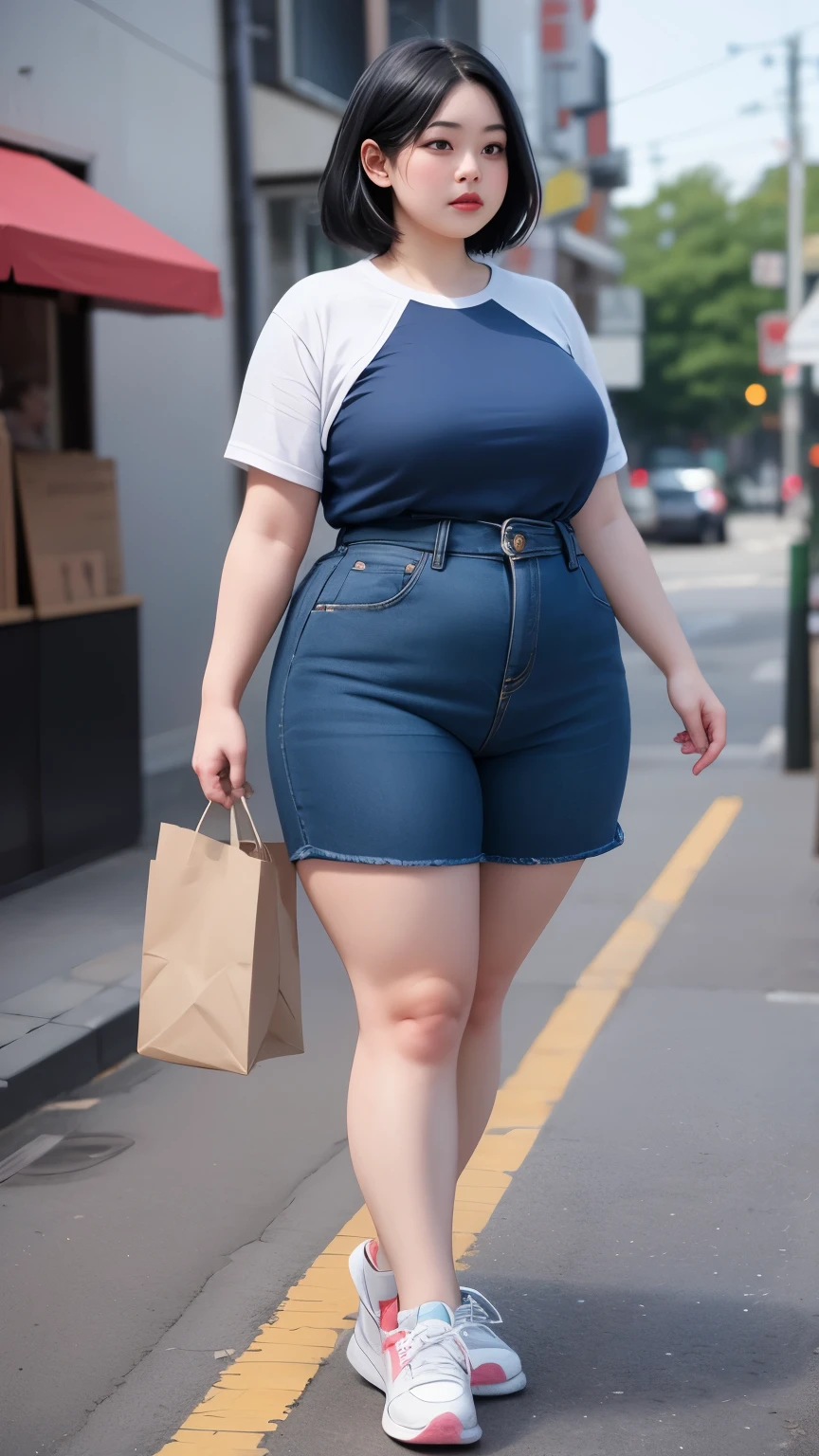Fat ??? girl , age 10 years , very fat , obese , extremely fat , full body , at the school