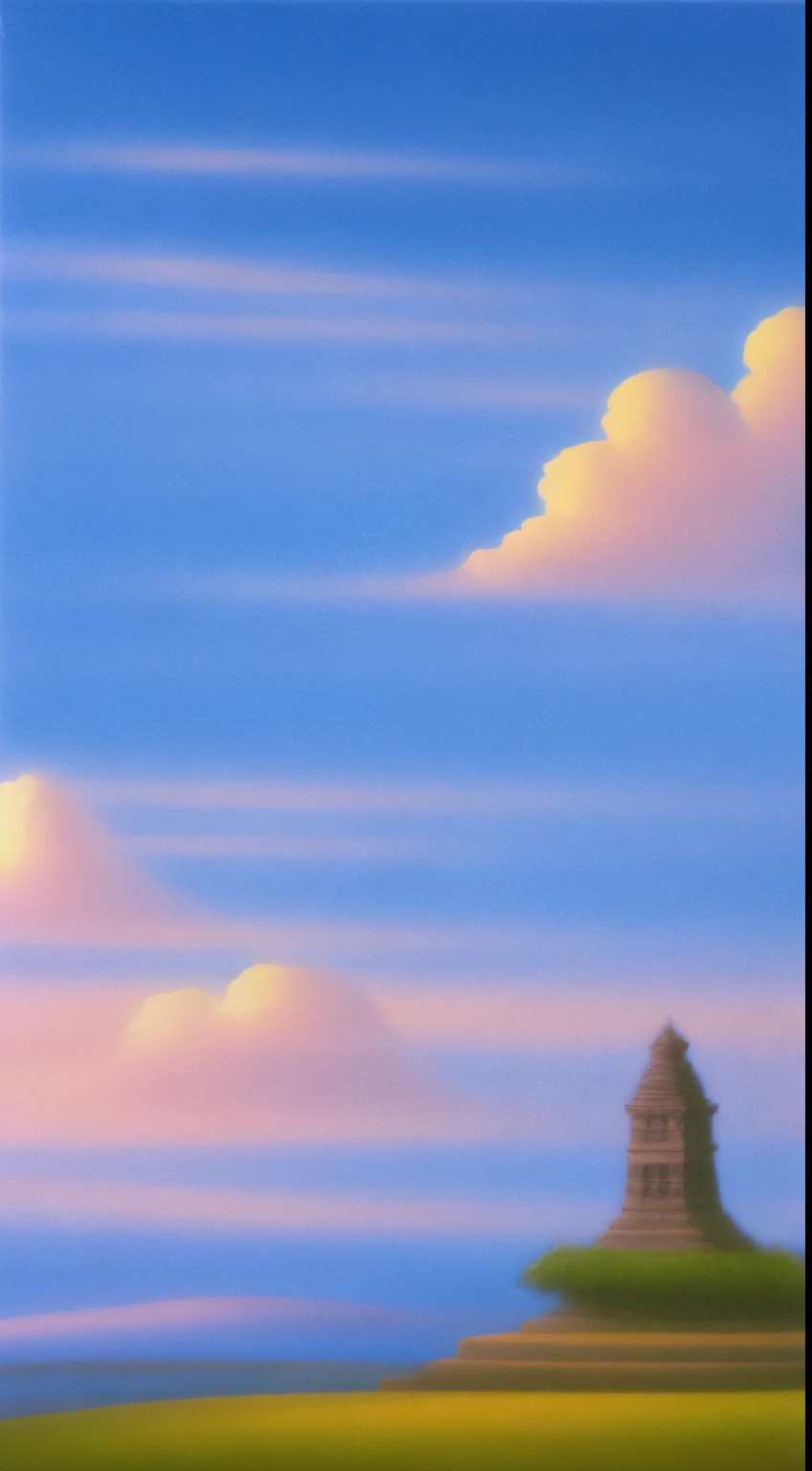 stairway to heaven,painting,oil painting,beautiful detailed stairs,(best quality,4k,8k,highres,masterpiece:1.2),ultra-detailed,ethereal atmosphere,serene landscape,golden light,heavenly clouds,sunbeam,peaceful and tranquil,angelic figures,divine presence,vivid colors,dreamlike scene,soft textures,sublime beauty,surreal,otherworldly,majestic architecture,sacred,harmonious composition,symbolic,invitation to ascend,breathtaking view,ascending to a higher realm,gradual transition from darkness to light,sense of mystery and awe,spiritual journey,stillness and serenity,hopeful and uplifting ambiance,harmony between nature and architecture