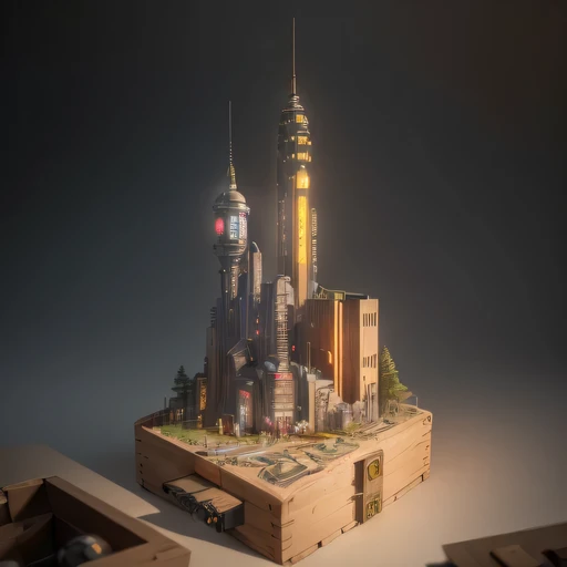 35528年Mars realistic model, (bifurcation, original photo, best quality, masterpiece:1.4),SteampunkCyberpunk6820 City,(CyberpunkMars light:1.3), Mars (related to land),(in a small nature box:1.3),Isometric, small nature, landscape on foundation,landscape,