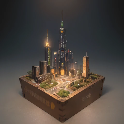 35528年Mars realistic model, (bifurcation, original photo, best quality, masterpiece:1.4),SteampunkCyberpunk6820 City,(CyberpunkMars light:1.3), Mars (related to land),(in a small nature box:1.3),Isometric, small nature, landscape on foundation,landscape,