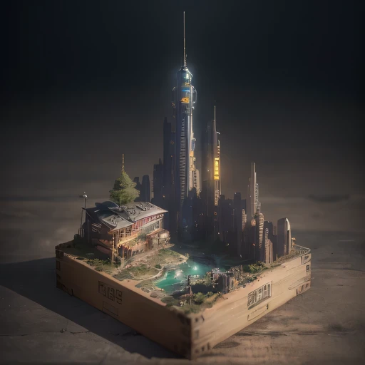 35528年Mars realistic model, (bifurcation, original photo, best quality, masterpiece:1.4),SteampunkCyberpunk6820 City,(CyberpunkMars light:1.3), Mars (related to land),(in a small nature box:1.3),Isometric, small nature, landscape on foundation,landscape,