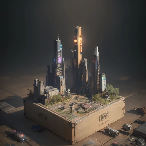 35528年Mars realistic model, (bifurcation, original photo, best quality, masterpiece:1.4),SteampunkCyberpunk6820 City,(CyberpunkMars light:1.3), Mars (related to land),(in a small nature box:1.3),Isometric, small nature, landscape on foundation,landscape,