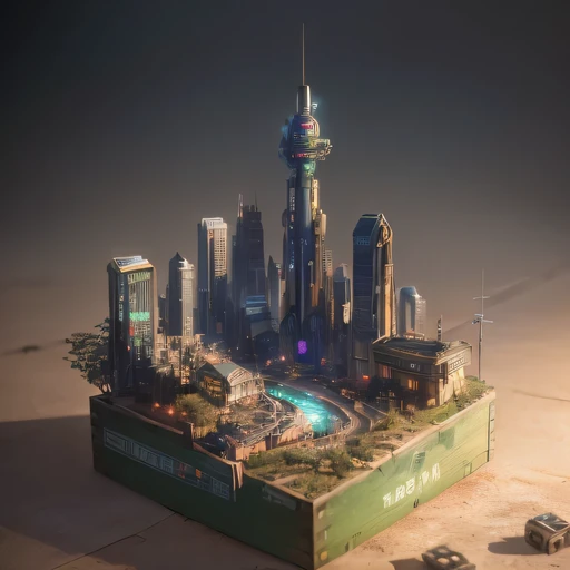 35528年Mars realistic model, (bifurcation, original photo, best quality, masterpiece:1.4),SteampunkCyberpunk6820 City,(CyberpunkMars light:1.3), Mars (related to land),(in a small nature box:1.3),Isometric, small nature, landscape on foundation,landscape,