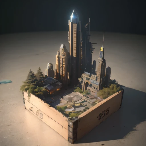 35528年Mars realistic model, (bifurcation, original photo, best quality, masterpiece:1.4),SteampunkCyberpunk6820 City,(CyberpunkMars light:1.3), Mars (related to land),(in a small nature box:1.3),Isometric, small nature, landscape on foundation,landscape,