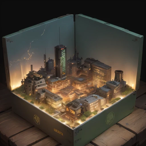 35528年Mars realistic model, (bifurcation, original photo, best quality, masterpiece:1.4),SteampunkCyberpunk6820 City,(CyberpunkMars light:1.3), Mars (related to land),(in a small nature box:1.3),Isometric, small nature, landscape on foundation,landscape,