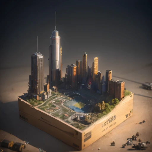 35528年Mars realistic model, (bifurcation, original photo, best quality, masterpiece:1.4),SteampunkCyberpunk6820 City,(CyberpunkMars light:1.3), Mars (related to land),(in a small nature box:1.3),Isometric, small nature, landscape on foundation,landscape,