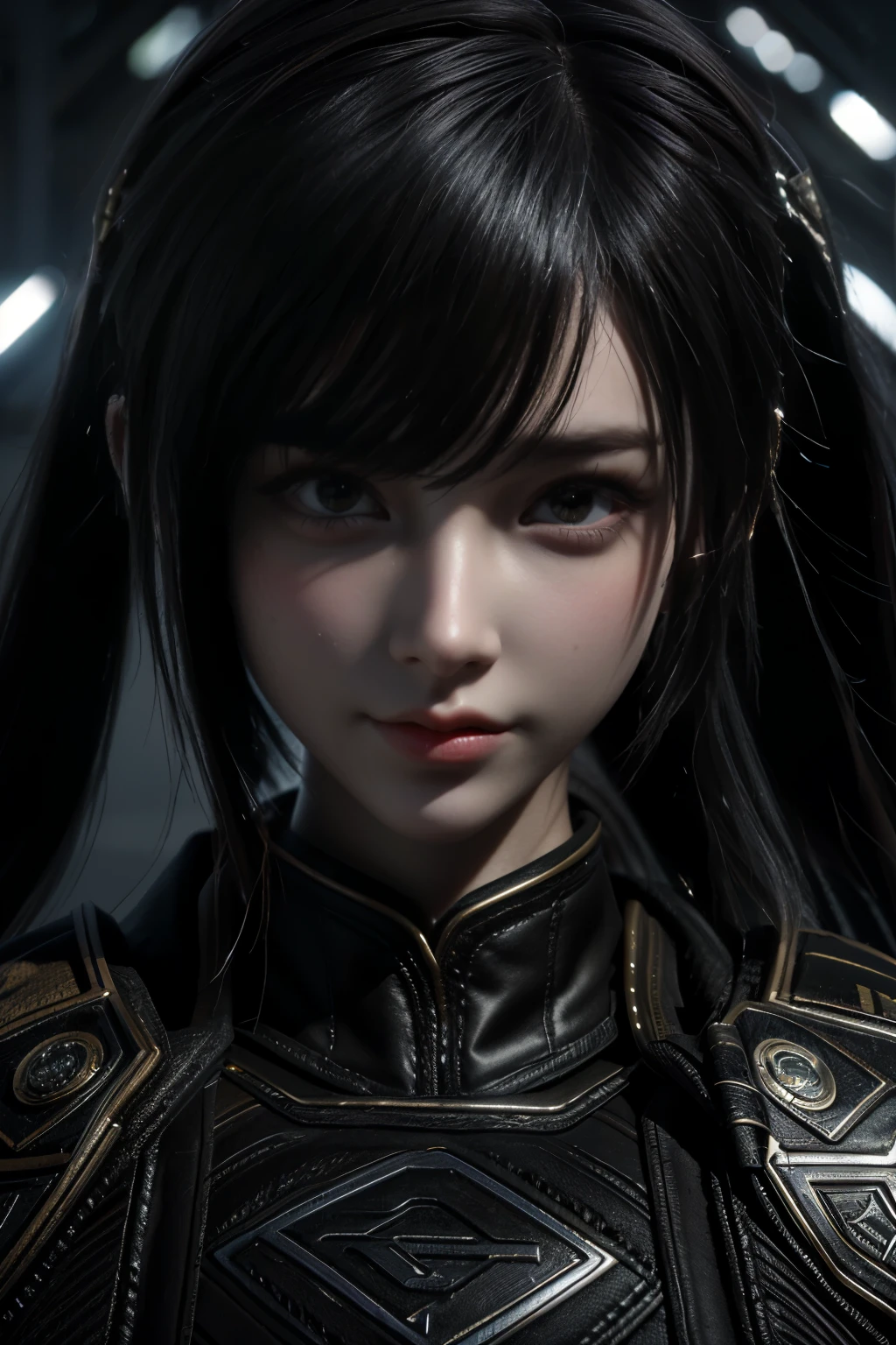 Game art,The best picture quality,Highest resolution,8K,(A bust photograph),(Portrait:1.5),(Head close-up),(Rule of thirds),Unreal Engine 5 rendering works, (The Girl of the Future),(Female Warrior),
20岁少女,An eye rich in detail,(Big breasts),优雅高贵,冷漠,勇敢的,
(Future style combat suit combining the characteristics of ancient armor,Ancient runes of light,Combat accessories with rich details,Metallic luster),Future police officer,赛博朋克人物,
拍照姿势,简单背景,Movie lights,Ray tracing,Game CG,((3D Unreal Engine)),oc渲染反射纹