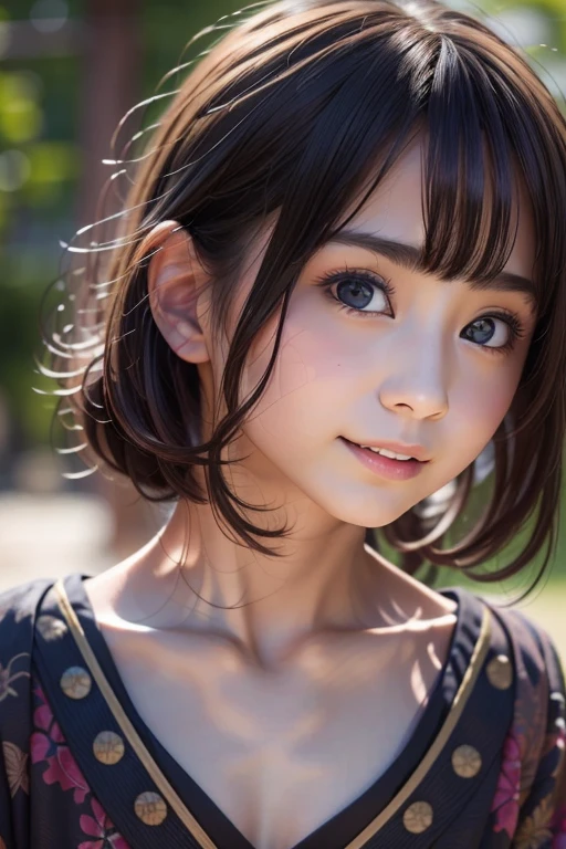 Best quality, focus on face, soft light, black hair, ((Japanese)), (blouse), (((front, face))), (depth of field), ultra high resolution, (realistic: 1.4) , RAW photo, upper body