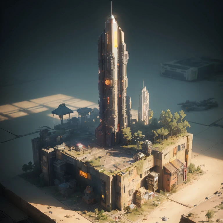 35528年Mars realistic model, (bifurcation, original photo, best quality, masterpiece:1.4),SteampunkCyberpunk6820 City,(CyberpunkMars light:1.3), Mars (related to land),(in a small nature box:1.3),Isometric, small nature, landscape on foundation,landscape,