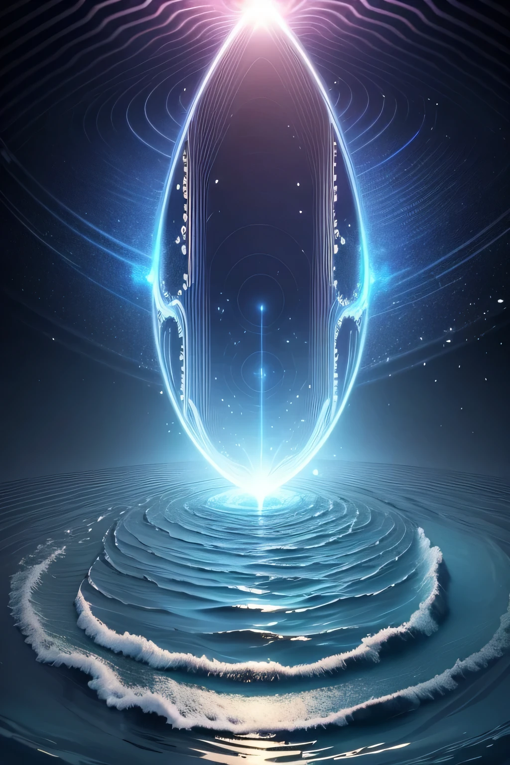 Visualize the ripple effect of memory distortion with waves emanating from a central point. Each wave represents the collective belief in the false event, symbolizing the far-reaching impact of the Mandela Effect.
Keywords: Memory distortion waves, ripple effect, collective belief, false event, Mandela Effect impact.
