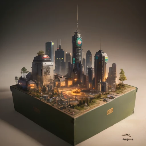 35528年Mars realistic model, (bifurcation, original photo, best quality, masterpiece:1.4),SteampunkCyberpunk6820 City,(CyberpunkMars light:1.3), Mars (related to land),(in a small nature box:1.3),Isometric, small nature, landscape on foundation,landscape,
