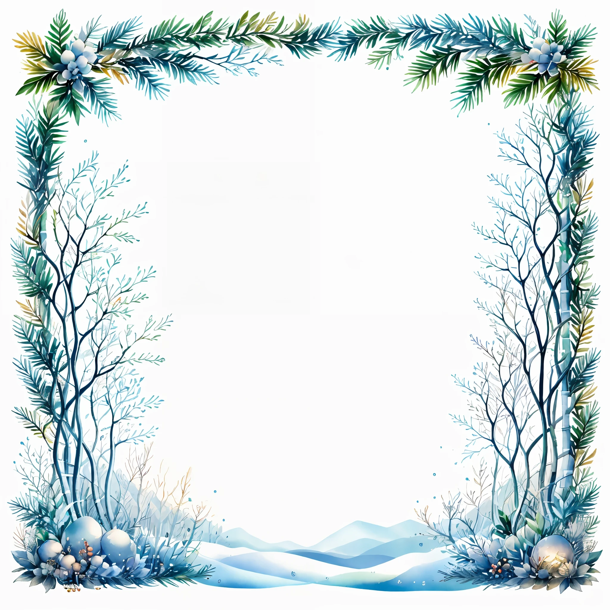 Winter Frame,bamboo,bamboo forest,bare tree,berry,bone,branch,cactus,closed eyes,coconut,coral,dandelion,feathers,fireworks,flower,flower pot,grapes,grass,in tree,ivy,jungle,leaf,leaf background,lily \(flower\),lily of the valley,monochrome,morning glory,nature,no humans,palm leaf,palm tree,pine tree,plant,potted plant,snow,snowflakes,snowman,solo,spider,spider lily,spot color,tanabata,tanzaku,tree,vines,watering can,wheat,white background,white theme,wings,winter,wisteria,blank middle
