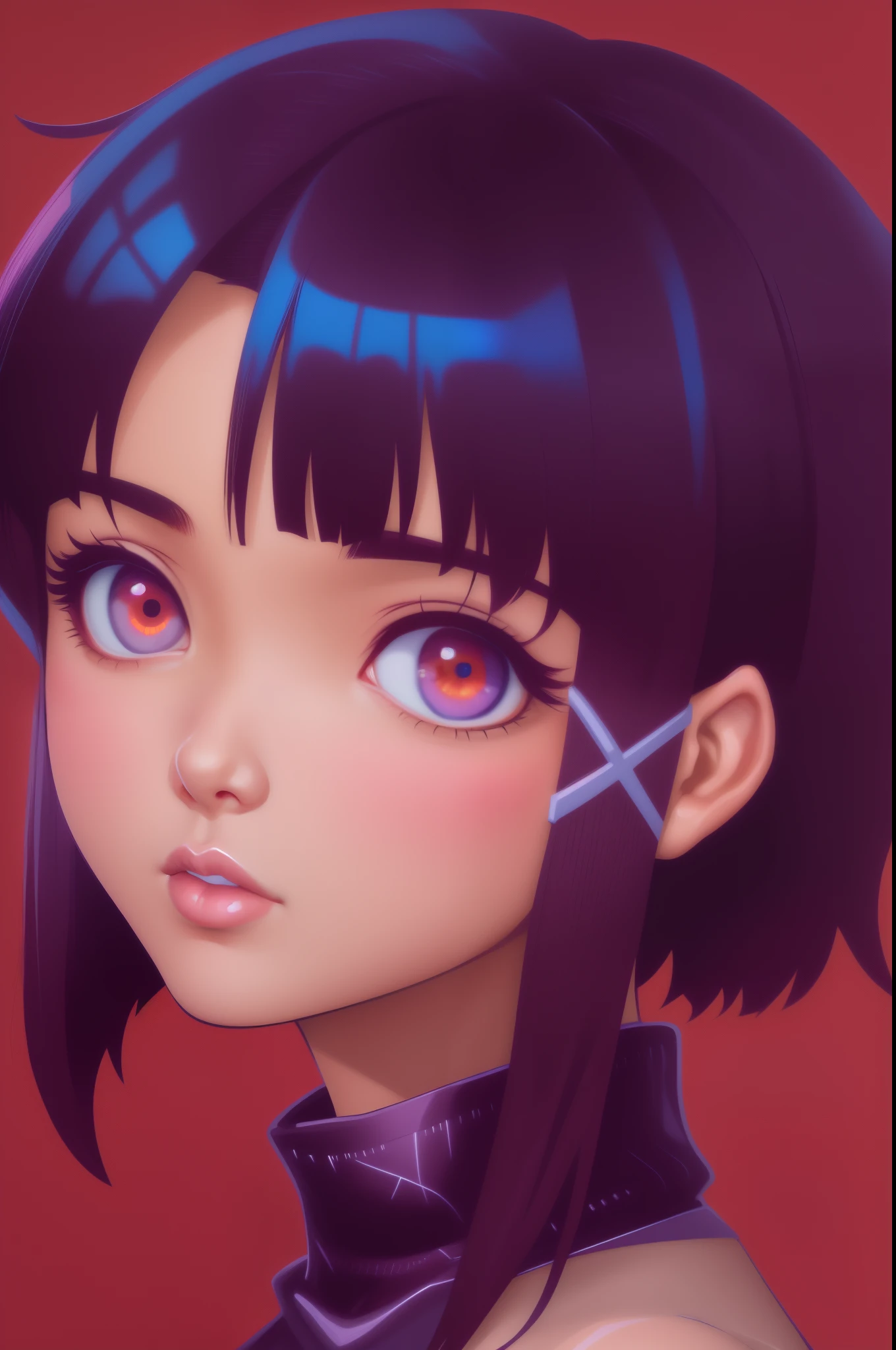 garota de anime com uma tesoura no cabelo, Kuvshinov Ilya, Ilya Kuvshinov style, kuvshinov, digital art Ilya Kuvshinov, Estilo de arte : Ilya Kuvshinov, retrato estilo anime, breathtaking Ilya Kuvshinov, ( Ilya Kuvshinov ), Ilya Kuvshinov face