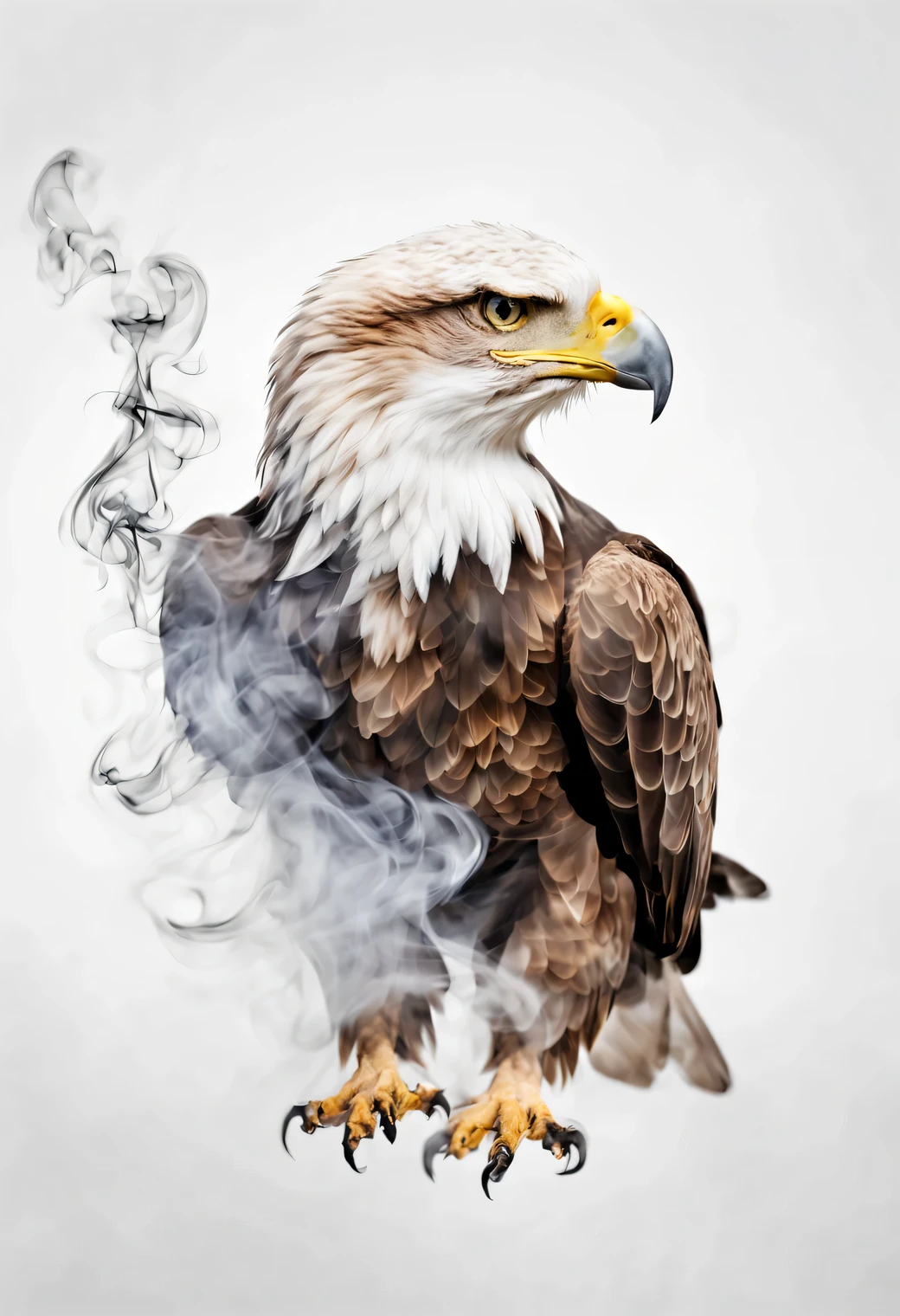 Smoky art, drawing дымом на белом фоне, drawing, formed by smoke, Eagle дыма на белом фоне, дымчатый Eagle, smoke in the shape of an eagle, Eagle, painted with smoke