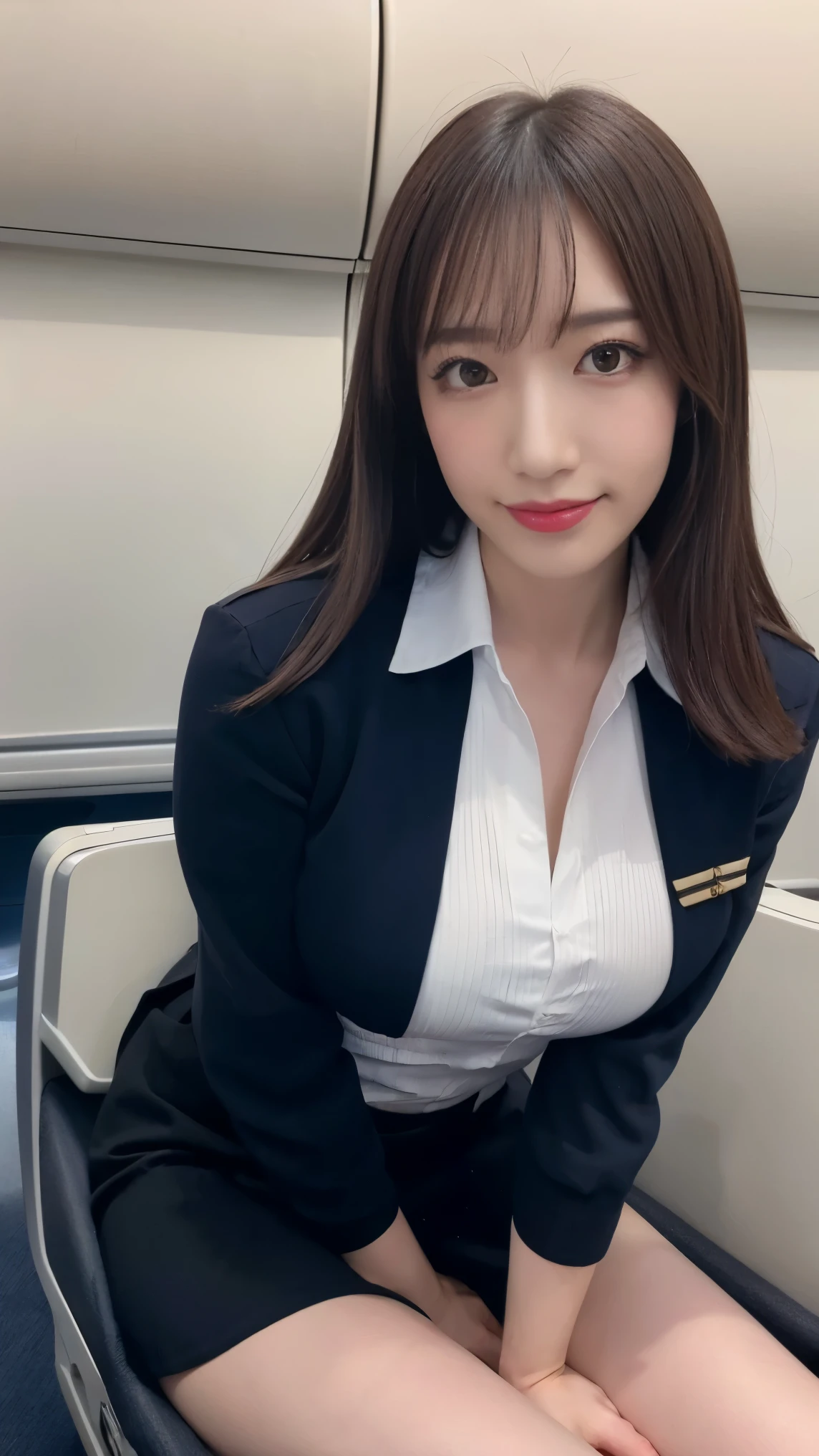 highest quality、Photoreal、8K、High resolution、1 girl、((Angle peeking inside the skirt from below:))、blazer、((No bra))、((white sheer panties、Pubic hair is visible))、((stairs at school、blazer,))、((high school girl))、((Angle looking up from below:1.3))、((Skirt opens))