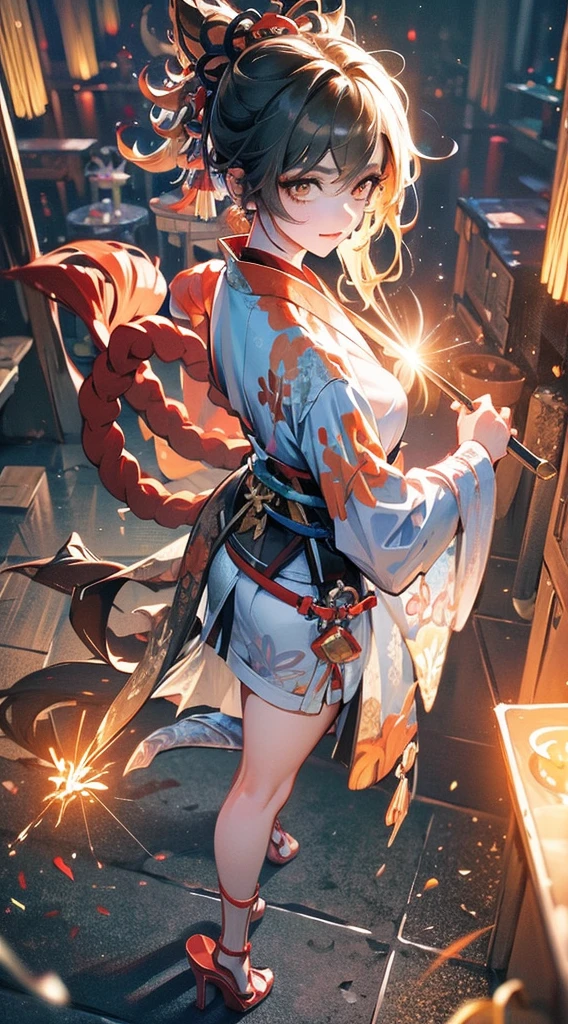 best quality，masterpiece，Enlightenment，extremely delicate and beautiful，The content is very detailed，CG，Unite，8k wallpaper，amazing，detailed，masterpiece，best quality，official art，Very detailed CG Unite 8k wallpaper，absurd，Incredibly Ridiculous Resources，Huge file size，Super detailed，high resolution，The content is very detailed，Beautiful and delicate girl，非常detailed眼睛和脸部，Beautiful and delicate eyes，There is light on the face，（hanfu：1.1），1 girl，Full body female love，Full body female love，taking pictures，，masterpiece，1 girl，solo，black hair color hair，white dress，，white thighs，lake，moisture