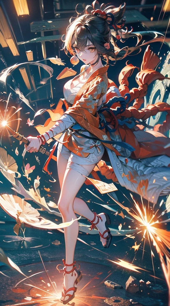 best quality，masterpiece，Enlightenment，extremely delicate and beautiful，The content is very detailed，CG，Unite，8k wallpaper，amazing，detailed，masterpiece，best quality，official art，Very detailed CG Unite 8k wallpaper，absurd，Incredibly Ridiculous Resources，Huge file size，Super detailed，high resolution，The content is very detailed，Beautiful and delicate girl，非常detailed眼睛和脸部，Beautiful and delicate eyes，There is light on the face，（hanfu：1.1），1 girl，Full body female love，Full body female love，taking pictures，，masterpiece，1 girl，solo，black hair color hair，white dress，，white thighs，lake，moisture