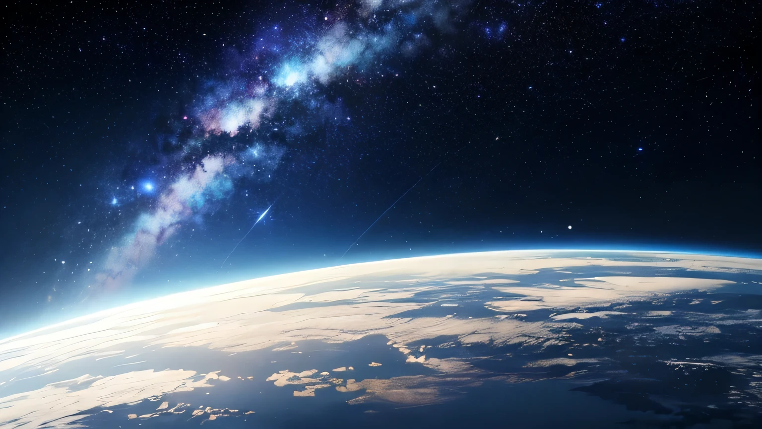plano amplo, Tiro principal, noite, outer space, dark blue sky, starry sky, muitas estrelas, sem planetas, (disco voador), 4k, High definition, detalhado,