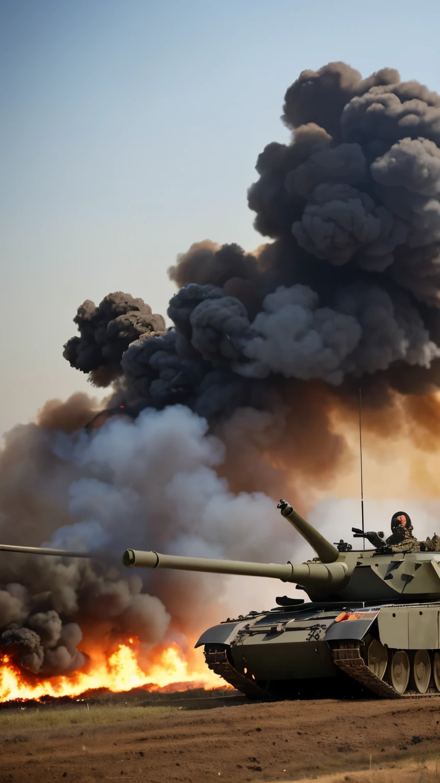 War planes soar overhead, their thunderous roar reverberating through the air. Tanks roll down the streets, leaving destruction in their wake.